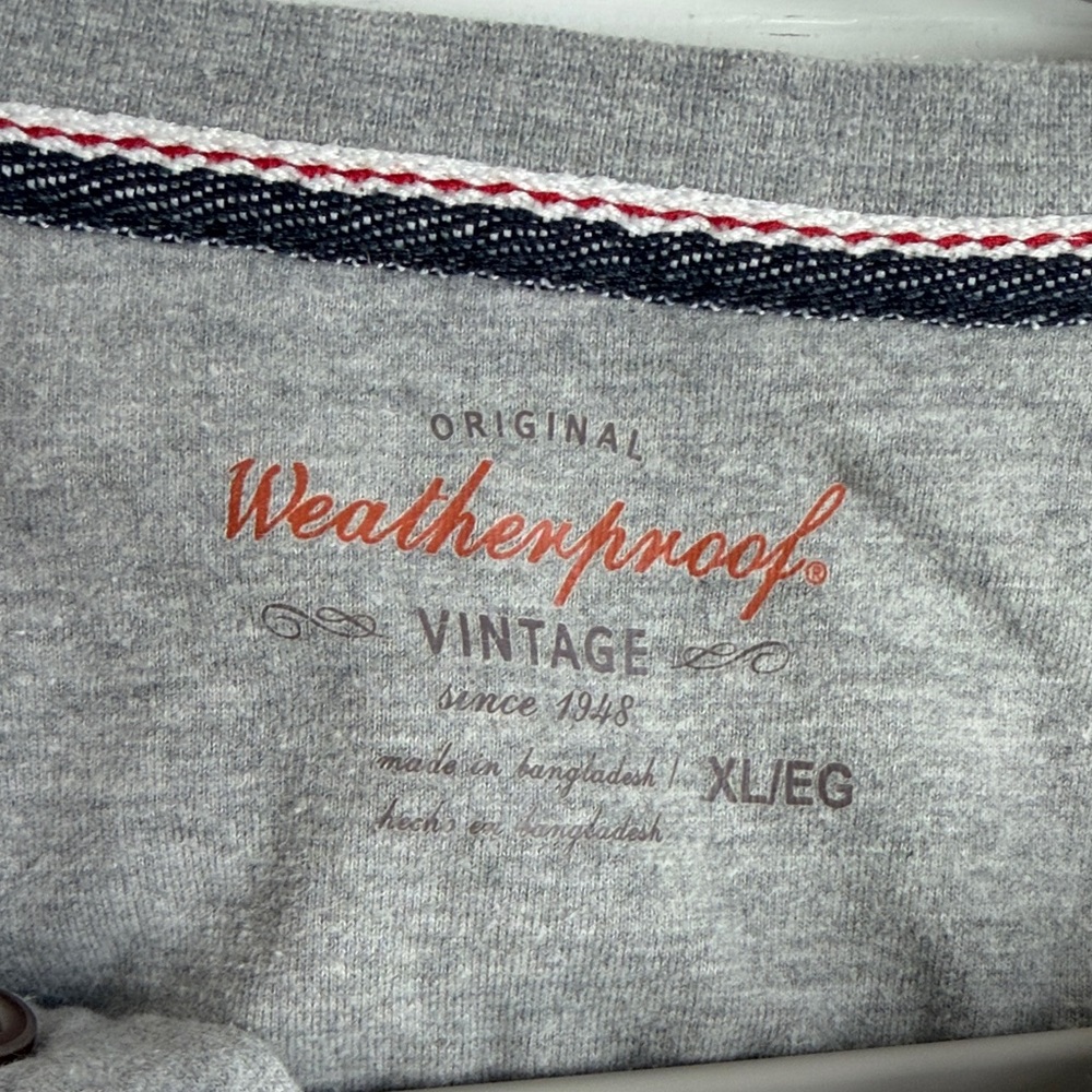 Classic Gray Long Sleeve Henley for Men - Picture 2 of 3